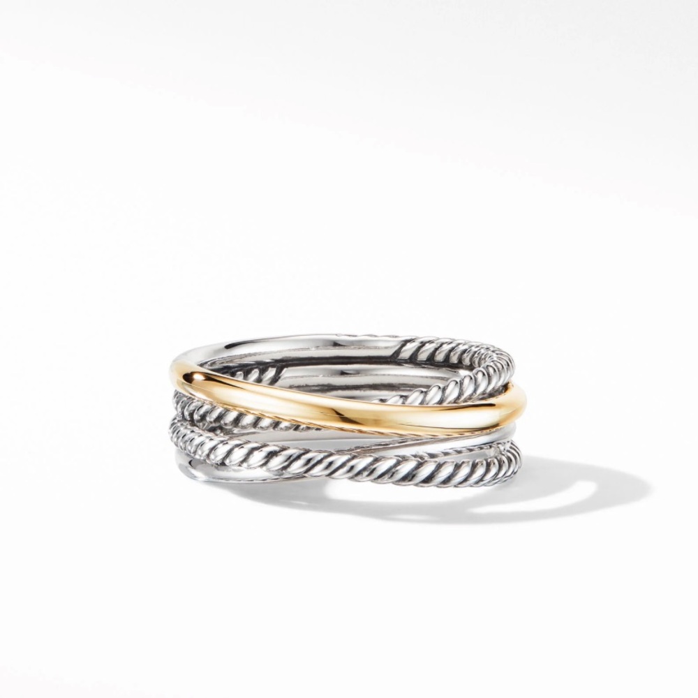 DAVID YURMAN Crossover Band Ring with 18K Yellow Gold - Picture 3 of 4